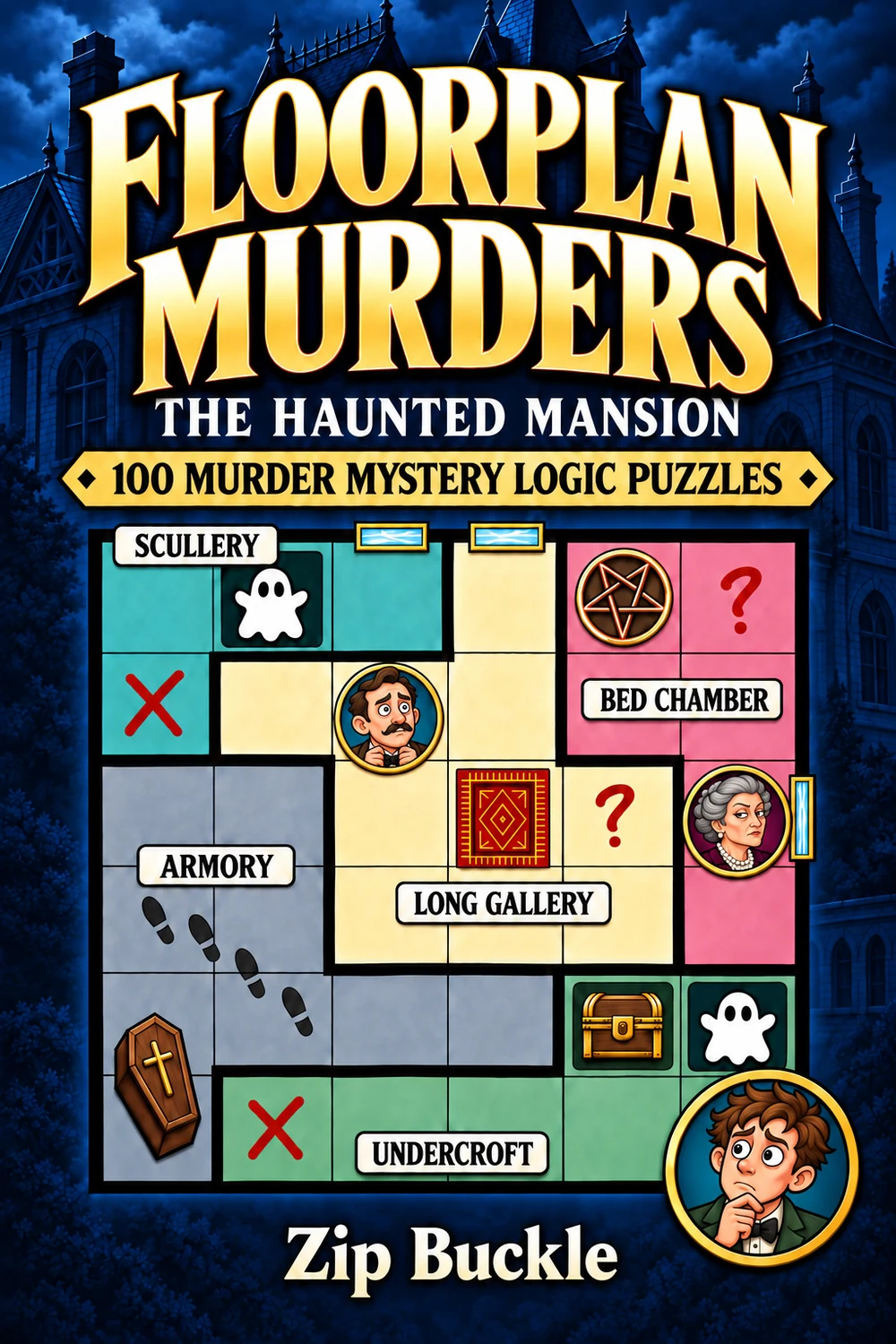 Floorplan Murders: The Haunted Mansion book cover